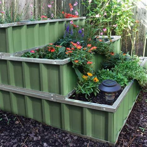 steel planter boxes for sale|galvanized steel raised bed planter.